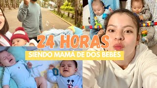 MAMÁ DE DOS BEBÉS😳👶🏻🥰LuDeBlas maternidad gemelos 24horas viralvideo retos undiadepapás [upl. by Stefania]