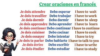 ✍️Crear oraciones en francés con Je dois Yo debo [upl. by Orel]