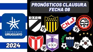 Pronósticos Liga Uruguaya Fecha 08 CLAUSURA 2024  Liga Uruguaya 2024 [upl. by Carleen]