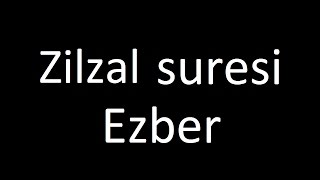 Zilzal Suresi ezberleme Hafızlık yöntemi ile [upl. by Llednil]