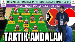 PELATIH TIMNAS U20 INDRA SJAFRI AKAN GUNAKAN TAKTIK BARU DI JAMIN GACOR PARAH [upl. by Notgnimer]