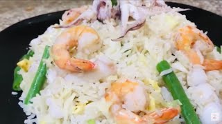 SEAFOOD FRIED RICE  PASARAPIN ANG KANING LAMIG PART 6  SHRIMP amp SQUID [upl. by Hnil502]