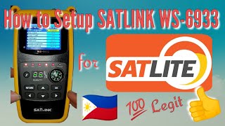 SATLINK WS6933 Setup  For SATLITE Digital TV Box [upl. by Adah730]