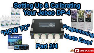 Jebao DP4 Doser Setting up amp Calibrating Video 2 of 4 [upl. by Irtemed]