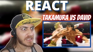 REACTREAÇÃO Hajime no ippo  Takamura vs David  Weight of my PrideAMV [upl. by Iramo]