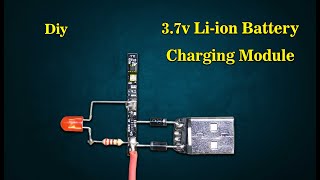 DIY 37v Liion Battery Charging Module With Old Mobile Battery  Short Circuit Protection [upl. by Trudey452]