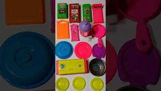 Diy Unboxing  Kitchen🍴set  ☕🫖  Fridge  Pras   Table  27 shorts asmr toys [upl. by Tneciv]