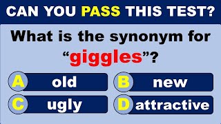 Synonyms Quiz CAN YOU PASS THIS TEST 95 CANNOT SCORE 2025  challenge [upl. by Legge]