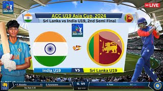 🔴Live  India U19 vs Sri Lanka U19 Live Cricket Match  SL vs IND Live Match Today cricketlive [upl. by Nefets226]