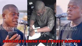 Don jazzy immediately SIGNED the street rapper after mad freestyle on XPATAINMENT￼ [upl. by Gauthier249]