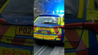 Lancashire Constabulary Skoda Scala on scene [upl. by Nomled373]