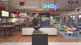 Combined Applebees and IHOP restaurant opens in Texas [upl. by Aisnetroh715]