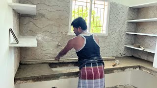 Individual Kitchen Stage Granite Install with TechniquesCountertop granite fittingSink fixing [upl. by Ameerak]