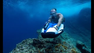 POV MiniDive Carbon Session with Seabob in front of MONACO Larvotto Beach [upl. by Tankoos]