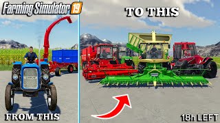 I Harvested 332000 Liters of SILAGE in 24h 🌽 on FLAT MAP  Farming Simulator 19 Timelapse [upl. by Yraeht]