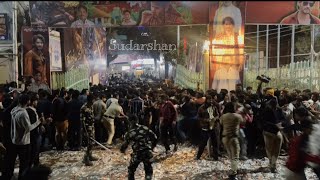 Guntur Karam craze 💥 Babu Fans Full Hungama At sudarshan 35mm [upl. by Tayyebeb]