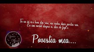 Yenic  quotPovestea meaquot Lyrics Video [upl. by Weld]