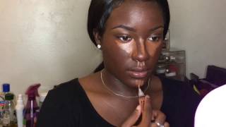 Fall Makeup Tutorial for Dark Skin  Highlighting amp Contouring [upl. by Caton]