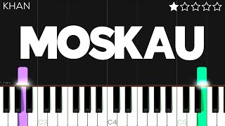 MOSKAU  EASY Piano Tutorial [upl. by Rives]