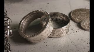 DIY  Coin Ring Step by step Do it yourself [upl. by Ayhdiv]