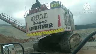 Pengisian Fuel Liebherr 9800 [upl. by Aicercul]