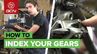 How To Index Your Gears  Adjusting Your Rear Derailleur [upl. by Ecenaj]