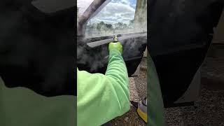 Steam cleaning and sanitizing car interior steam cleaning Mobile Car Valeting Kinsale [upl. by Leroy]