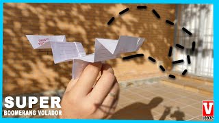 Super avión boomerang de papel  Manualidades con papel [upl. by Boehike]