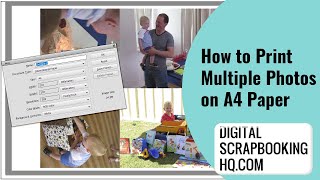 How to Print Multiple Photos on One Sheet of A4 Photo Paper [upl. by Lesiram962]