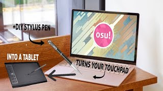 Turning the laptops touchpad into a tablet  How to use Absolute touch Somewhat outdated [upl. by Naoj930]