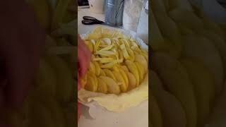 recette de tarte aux pommes rapidecuisine pâtisserie pomme [upl. by Llert]