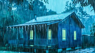 🔴 Heavy Rain on a Tin Roof for Sleeping 247 Sleep Instantly with Rain Sounds amp Thunder at Night [upl. by Yendor66]