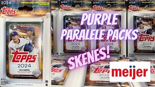 2024 Topps Update Meijer Purple Blister Packs 5 Per Pack 1 Purple Parallel [upl. by Elliot478]