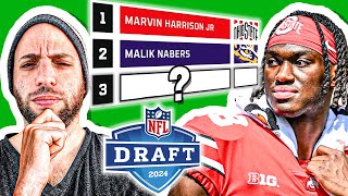 2024 NFL Draft Ranking the Top 17 WRs [upl. by Nissie]