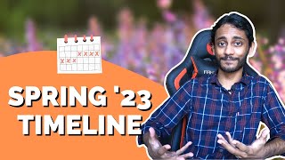 Quick guide to Spring 23  Deadlines timeline when to take exams [upl. by Aiekan]