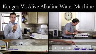 Alive Water Ionizer vs Kangen Water Machine pH Test 1 [upl. by Sholley]