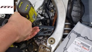 Replacing A Stator Gasket  2008 Yamaha WR450f [upl. by Tegdig]