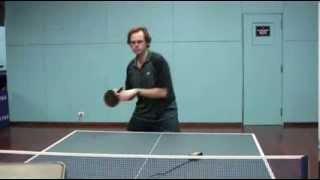 Table Tennis  Penholder Antispin vs Backspin [upl. by Wehtam]