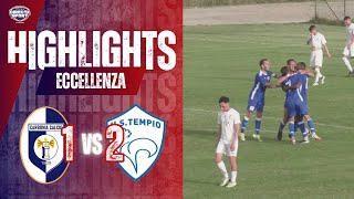 Calcio Eccellenza  Carbonia Calcio 1949US Tempio 12 Highlights [upl. by Affer]