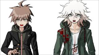 Naegi and Komaedas matching voice clips JP [upl. by Esadnac]