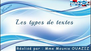 Les différents types de textes [upl. by Nedah]