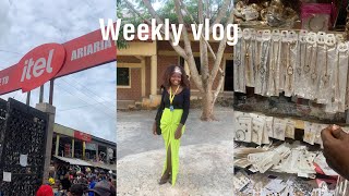 Weekly vlog 8 ARIARIA MARKET blew my mind 🤩 signing out shopping  hair haul ariaria unboxing [upl. by Tab887]