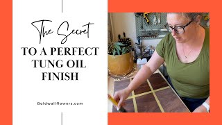 The Secret to a Buttery Smooth Tung Oil Finish  Pro Tips for Furniture Refinishing [upl. by Gati]