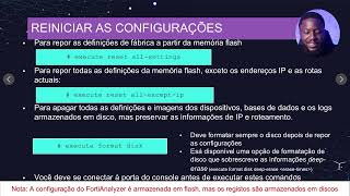 Cap1 02CONFIGURAÇÃO INICIALAdministrador FortiAnalyzer 74 [upl. by Lirrehs785]