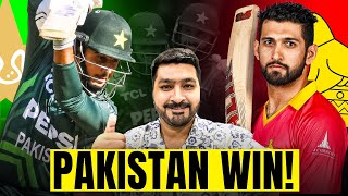 Pakistan beat Zimbabwe by 10 Wickets in Second ODI  Saim Ayub 113  Salman Ali Agha  Rizwan [upl. by Anilrats576]