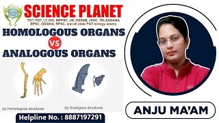 Homologous Vs Analogous Organs ll By Anju Mam II Divergent and Convergent Evolution ll [upl. by Glad]