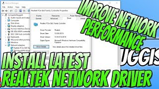 How To Manually Update To The Latest Realtek Network Driver Tutorial  Improve Network Performance [upl. by Klinger35]