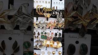 Sarojini Nagar Market Delhi  Sarojini Nagar Earrings 😍😲 sarojininagar shorts earrings jewellery [upl. by Shing]