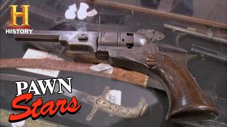 Pawn Stars RARE Colt Paterson Revolver is the HOLY GRAIL for Gun Collectors Season 6  History [upl. by Llerreg]