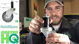 Expanding Stem Caster Installation Tutorial Video  CasterHQ TV [upl. by Oba]